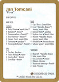 Image for 2001 Jan Tomcani Decklist Card (World Championship Decks) - Magic: The Gathering