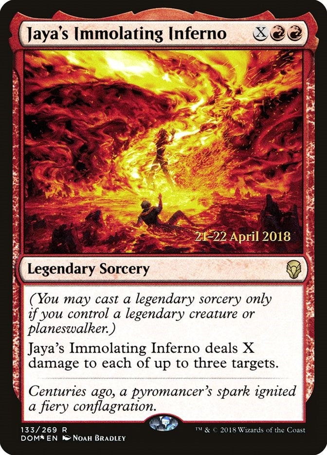 Image for Jaya's Immolating Inferno (133) (Prerelease Cards) - Magic: The Gathering