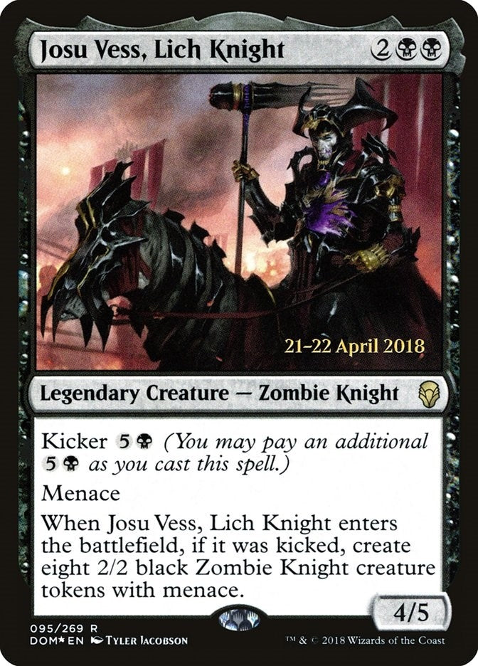 Image for Josu Vess, Lich Knight (95) (Prerelease Cards) - Magic: The Gathering