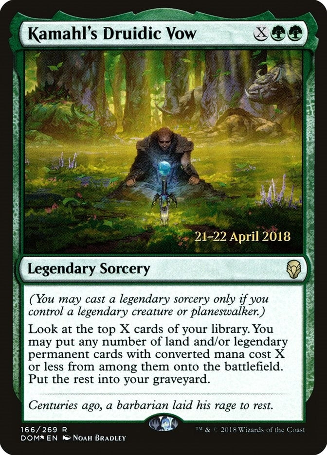 Image for Kamahl's Druidic Vow (166) (Prerelease Cards) - Magic: The Gathering
