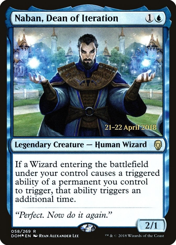 Image for Naban, Dean of Iteration (58) (Prerelease Cards) - Magic: The Gathering