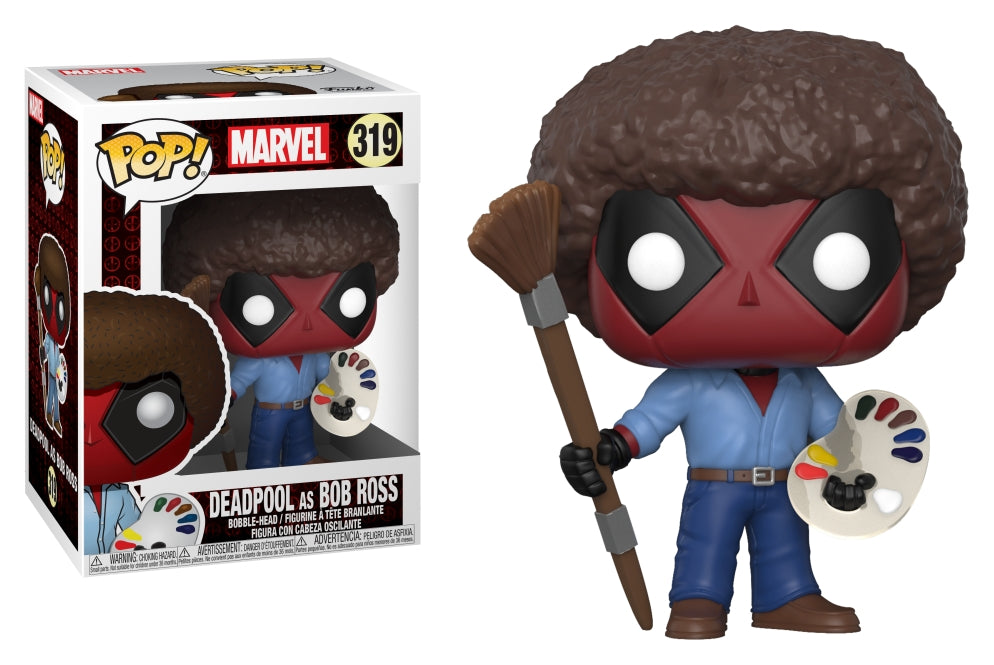 Image for Deadpool as Bob Ross (Bobble-Head) - Funko