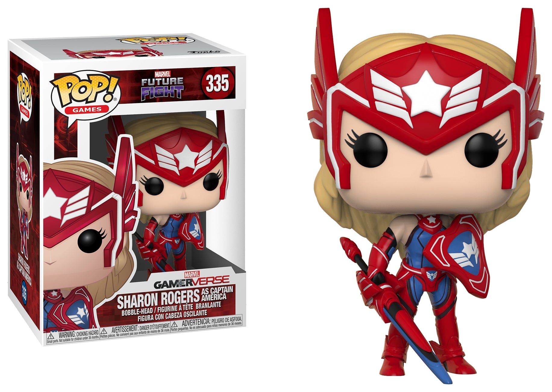 Image for Marvel Future Fight: Sharon Rogers as Captain America (Bobble-Head) - Funko