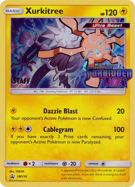 Image for Xurkitree - SM116 (Prerelease) [Staff] (SM116) (SMP) - Pokemon