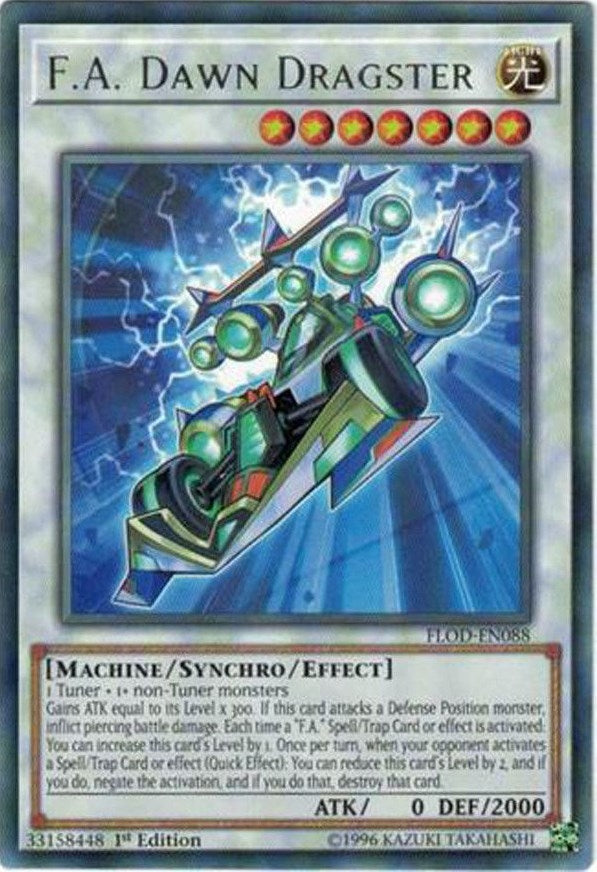 Image for F.A. Dawn Dragster (FLOD-EN088) (FLOD) - YuGiOh