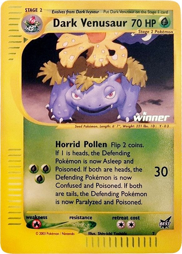 Image for Dark Venusaur - 7 [Winner] (007/009) (PR) - Pokemon