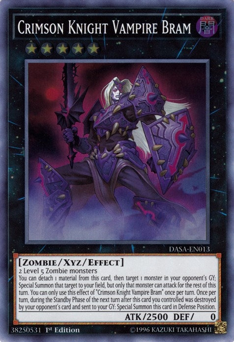 Image for Crimson Knight Vampire Bram (DASA-EN013) (DASA) - YuGiOh