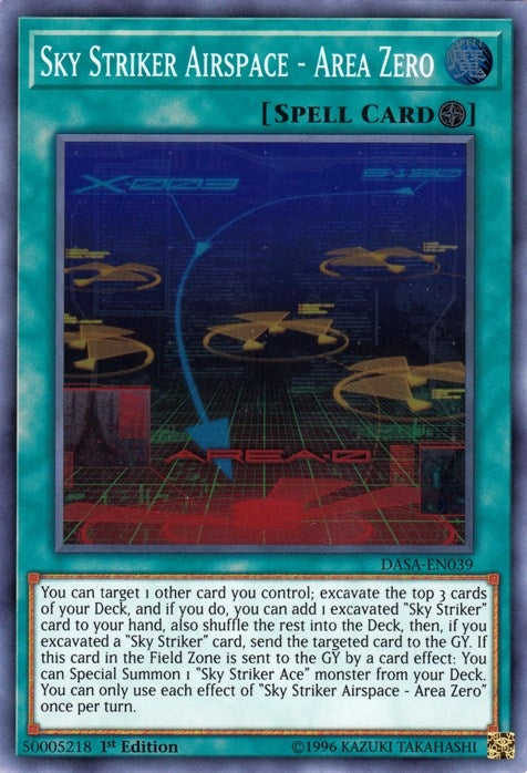 Image for Sky Striker Airspace - Area Zero (DASA-EN039) (DASA) - YuGiOh