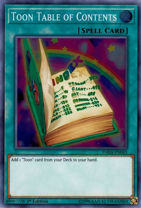 Image for Toon Table of Contents (DASA-EN043) (DASA) - YuGiOh