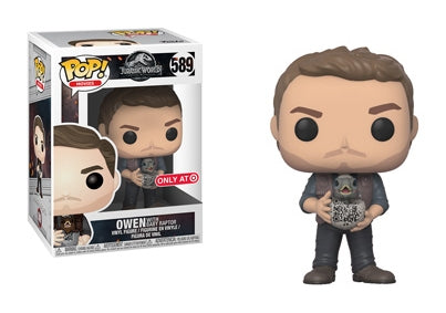 Image for Jurassic World 2: Owen with Baby Raptor (Target Exclusive) - Funko