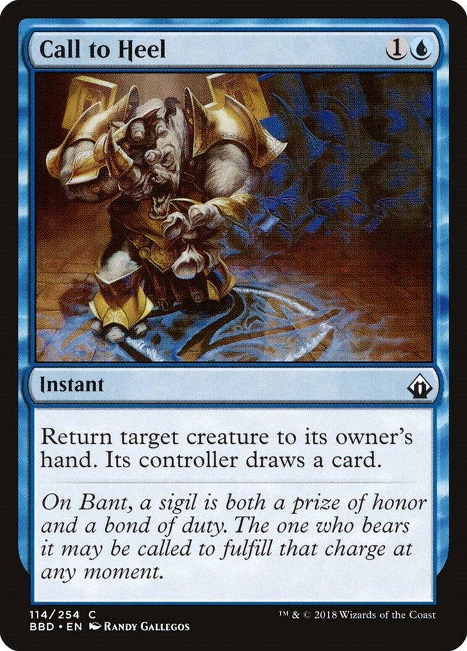 Image for Call to Heel (114) (Battlebond) - Magic: The Gathering