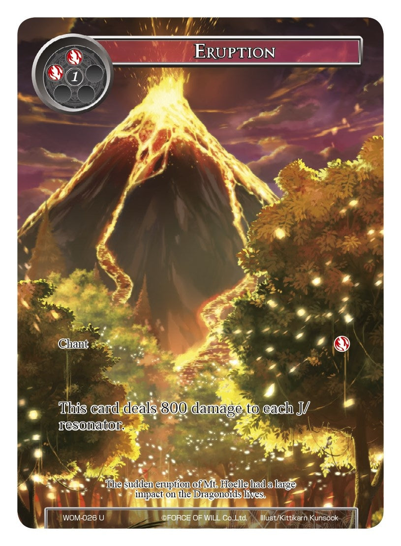 Image for Eruption (Full Art) (WOM-026) (Winds of the Ominous Moon) - Force of Will