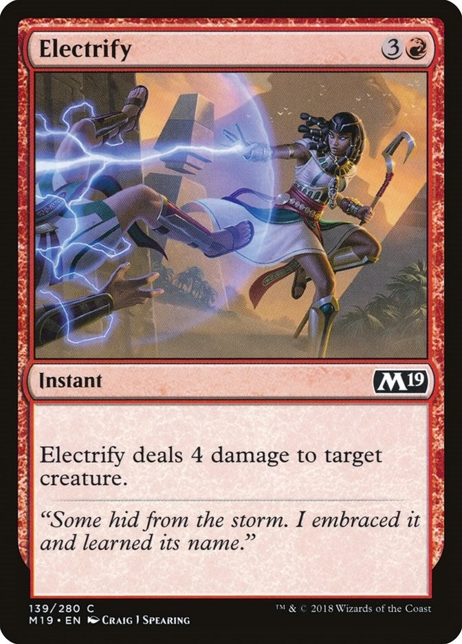 Image for Electrify (139) (Core Set 2019) - Magic: The Gathering