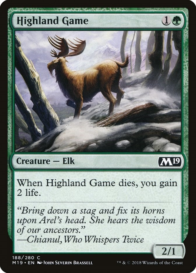 Image for Highland Game (188) (Core Set 2019) - Magic: The Gathering