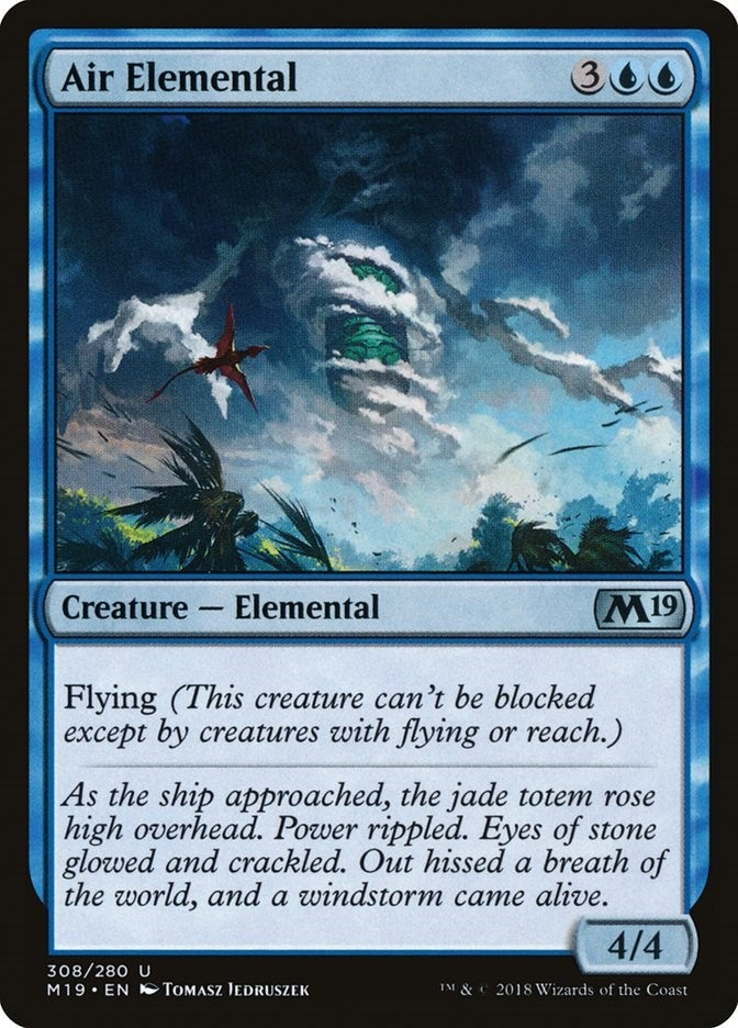 Image for Air Elemental (308) (Core Set 2019) - Magic: The Gathering