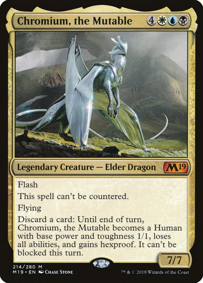 Image for Chromium, the Mutable (214) (Core Set 2019) - Magic: The Gathering