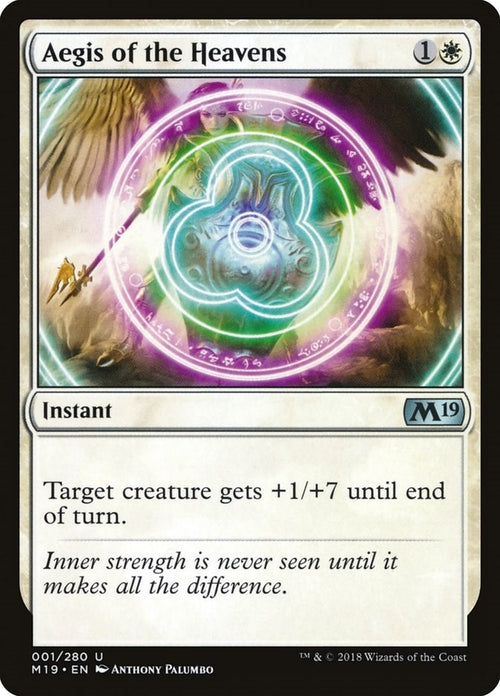 Image for Aegis of the Heavens (1) (Core Set 2019) - Magic: The Gathering