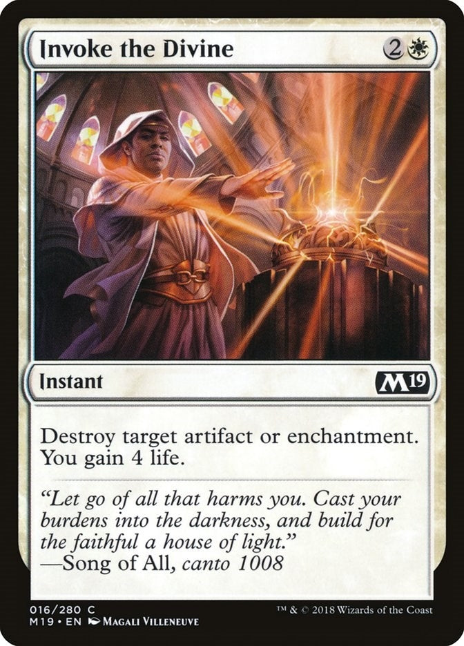 Image for Invoke the Divine (16) (Core Set 2019) - Magic: The Gathering
