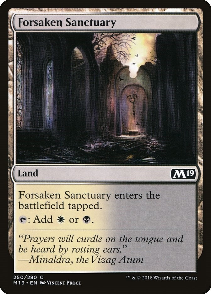 Image for Forsaken Sanctuary (250) (Core Set 2019) - Magic: The Gathering