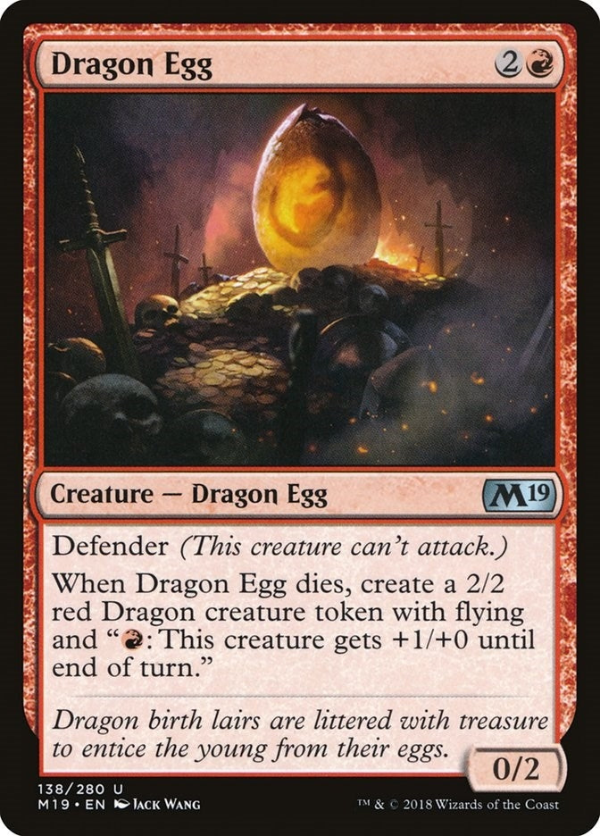 Image for Dragon Egg (138) (Core Set 2019) - Magic: The Gathering
