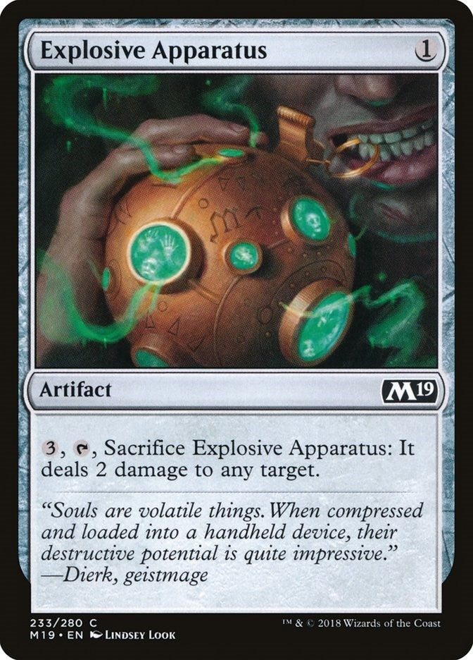 Image for Explosive Apparatus (233) (Core Set 2019) - Magic: The Gathering