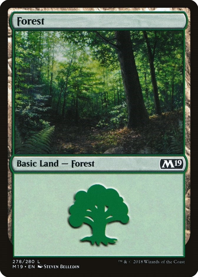 Image for Forest (278) (278) (Core Set 2019) - Magic: The Gathering