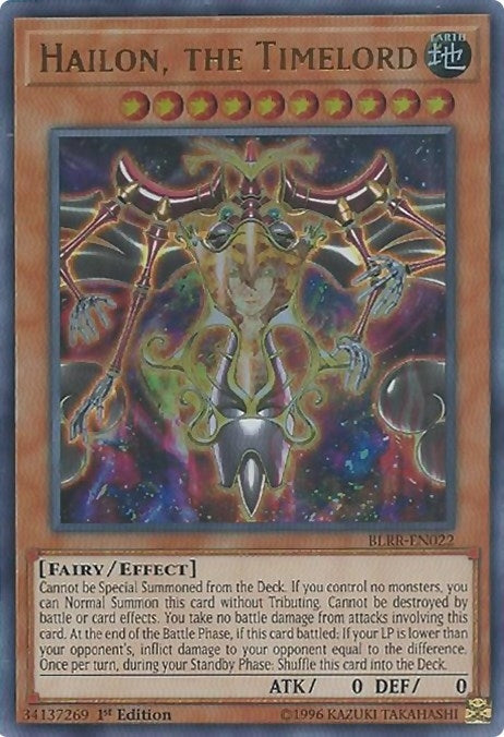 Image for Hailon, the Timelord (BLRR-EN022) (BLRR) - YuGiOh