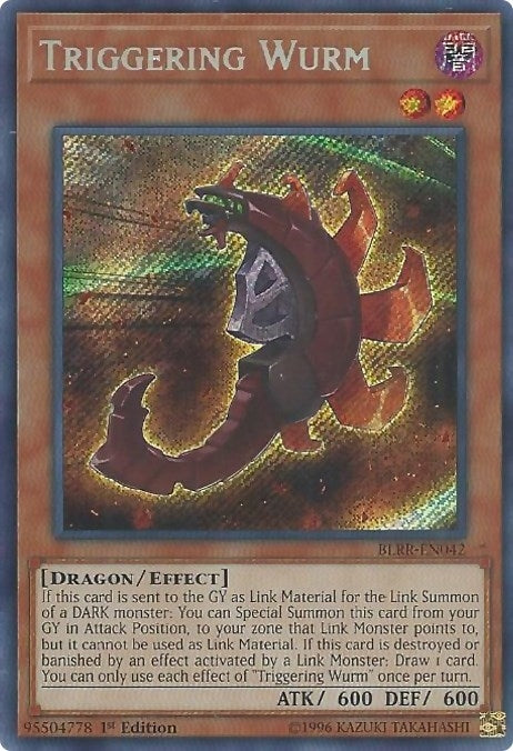 Image for Triggering Wurm (BLRR-EN042) (BLRR) - YuGiOh