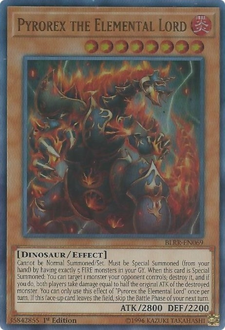 Image for Pyrorex the Elemental Lord (BLRR-EN069) (BLRR) - YuGiOh