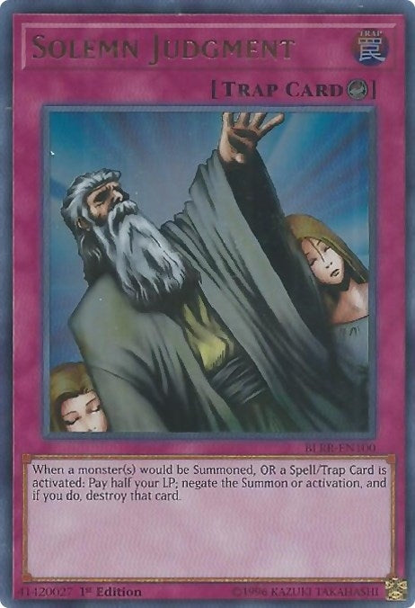 Image for Solemn Judgment (BLRR-EN100) (BLRR) - YuGiOh
