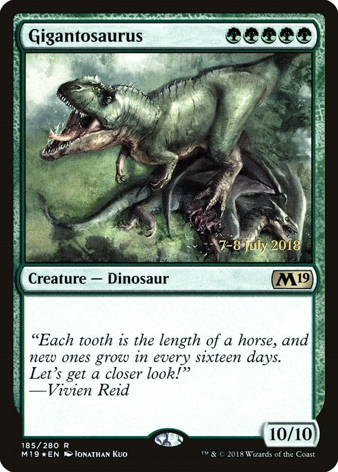 Image for Gigantosaurus (185) (Prerelease Cards) - Magic: The Gathering