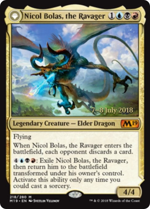 Image for Nicol Bolas, the Ravager (218) (Prerelease Cards) - Magic: The Gathering