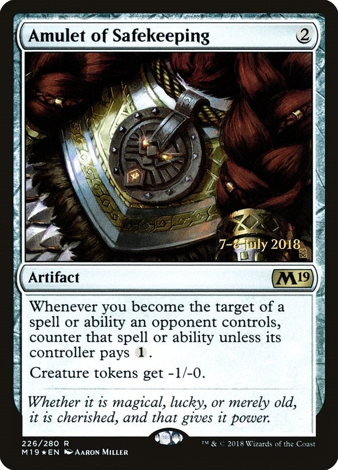 Image for Amulet of Safekeeping (226) (Prerelease Cards) - Magic: The Gathering