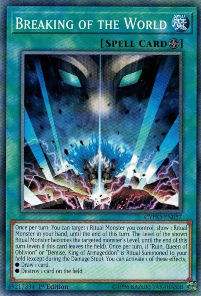 Image for Breaking of the World (CYHO-EN057) (CYHO) - YuGiOh