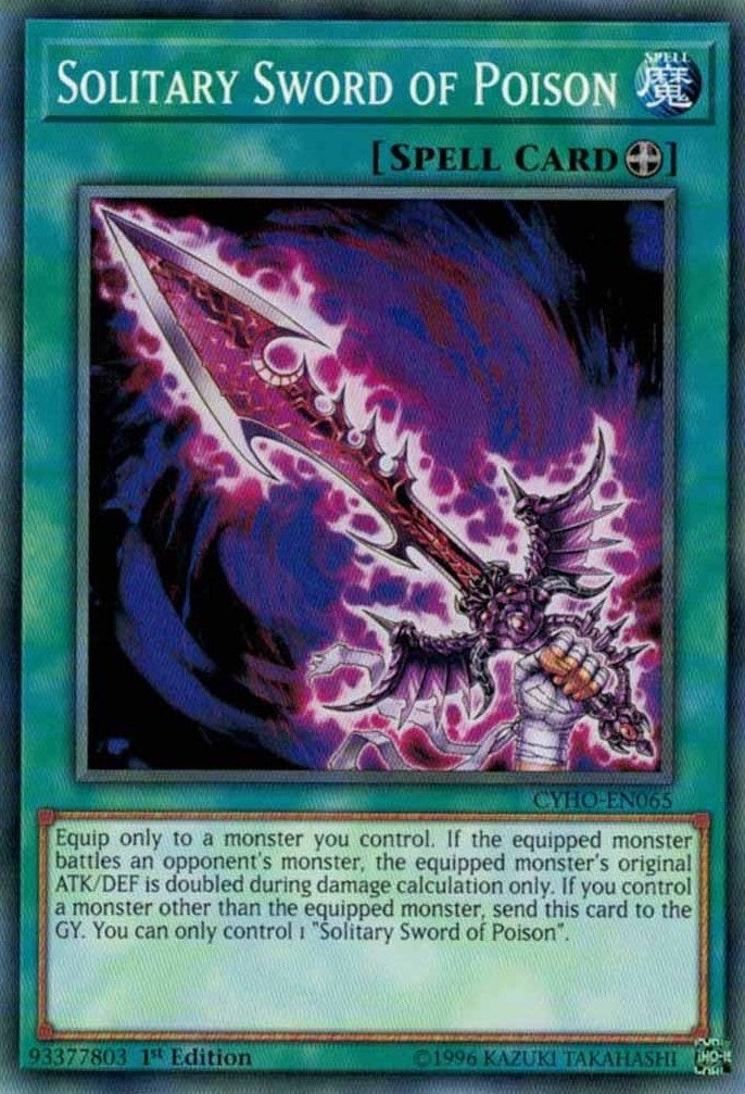 Image for Solitary Sword of Poison (CYHO-EN065) (CYHO) - YuGiOh