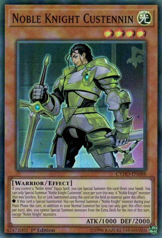 Image for Noble Knight Custennin (CYHO-EN088) (CYHO) - YuGiOh