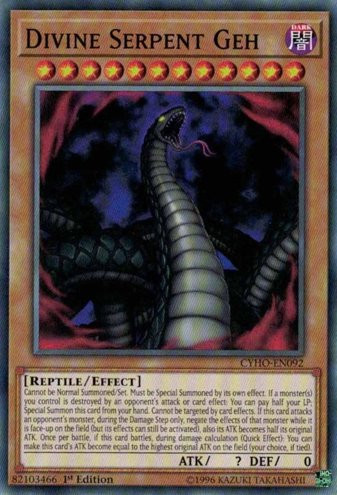 Image for Divine Serpent Geh (CYHO-EN092) (CYHO) - YuGiOh