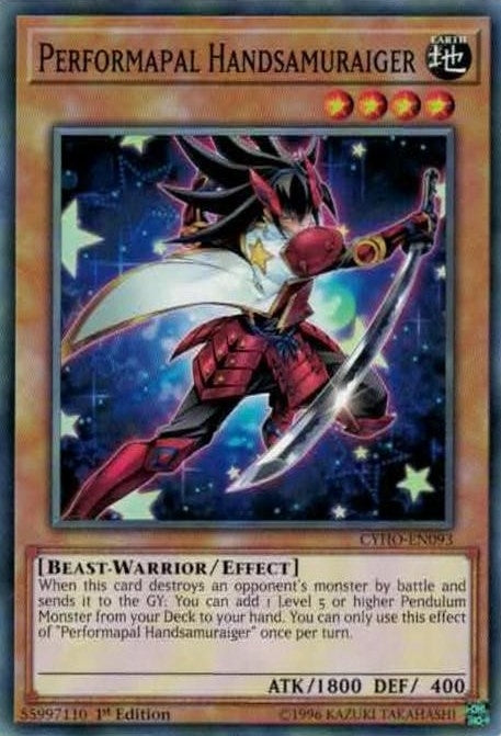 Image for Performapal Handsamuraiger (CYHO-EN093) (CYHO) - YuGiOh