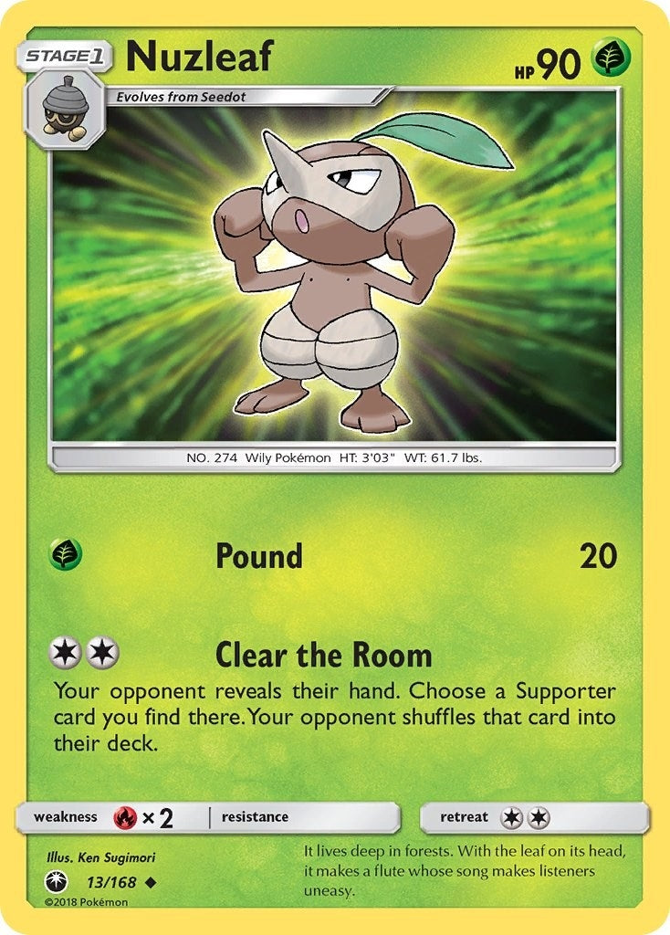 Image for Nuzleaf (13/168) (CES) - Pokemon