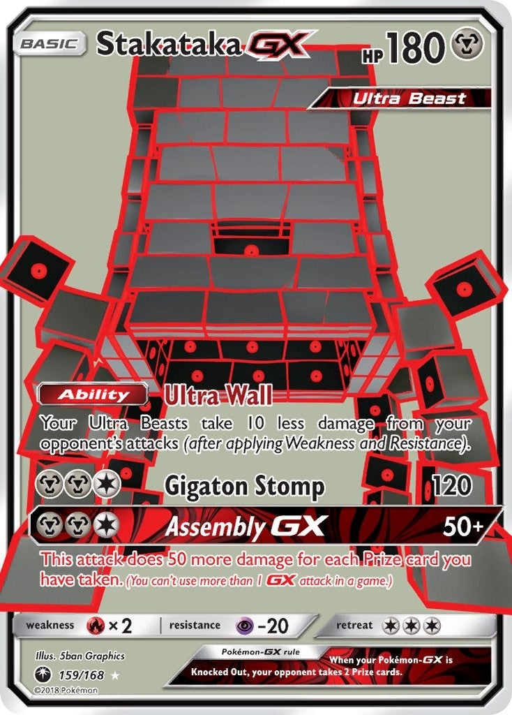 Image for Stakataka GX (Full Art) (159/168) (CES) - Pokemon