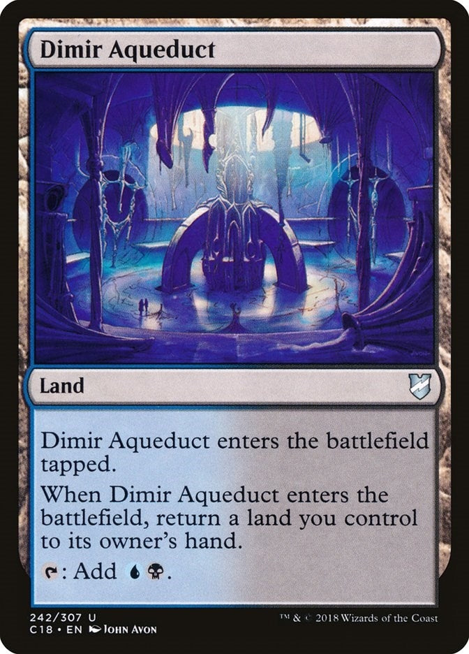 Image for Dimir Aqueduct (242) (Commander 2018) - Magic: The Gathering