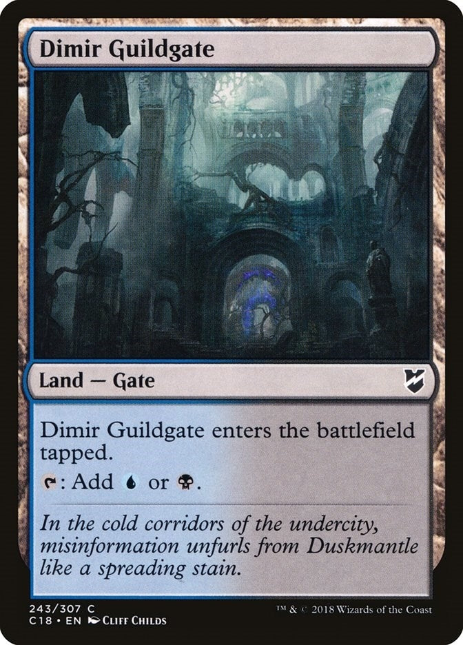 Image for Dimir Guildgate (243) (Commander 2018) - Magic: The Gathering