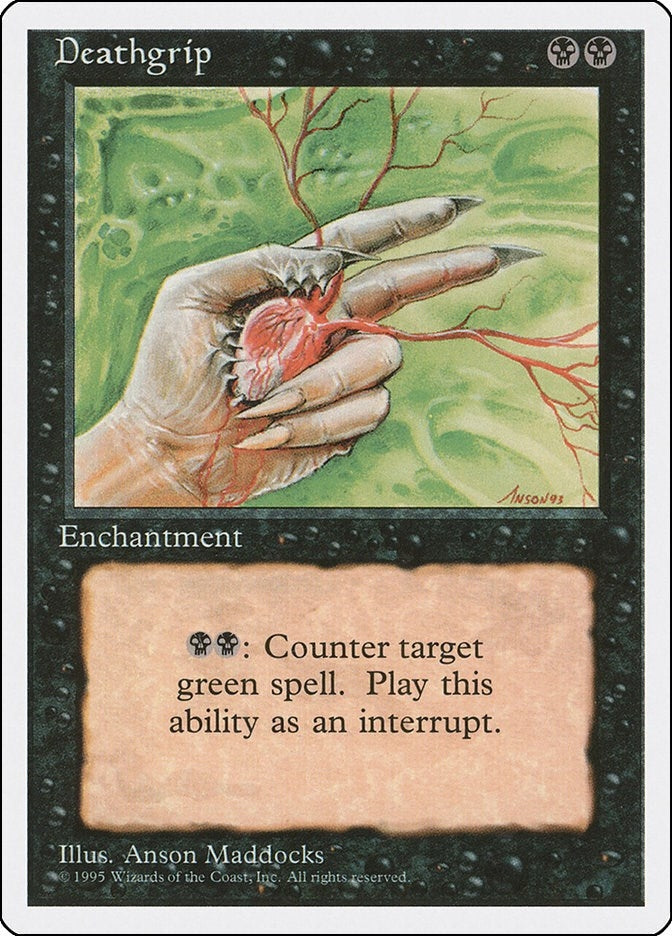 Image for Deathgrip (14) (Fourth Edition) - Magic: The Gathering
