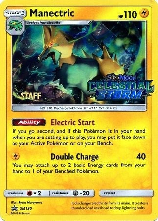 Image for Manectric - SM130 (Prerelease) [Staff] (SM130) (SMP) - Pokemon