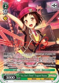 Image for "Act, Don't Think!" Tsugumi Hazawa (B) (SPM) (BD/W54-E036SPMb SPM) (BanG Dream! Girls Band Party!) - Weiss Schwarz
