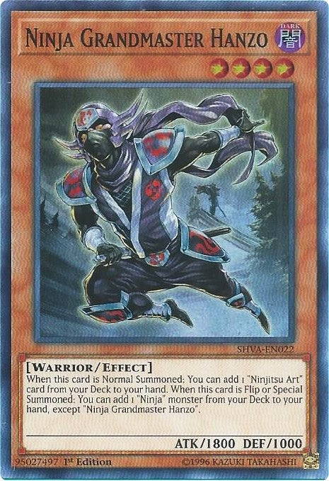 Image for Ninja Grandmaster Hanzo (SHVA-EN022) (SHVA) - YuGiOh