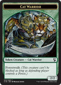 Image for Cat Warrior // Beast (013) Double-Sided Token (15 // 13) (Commander 2018) - Magic: The Gathering