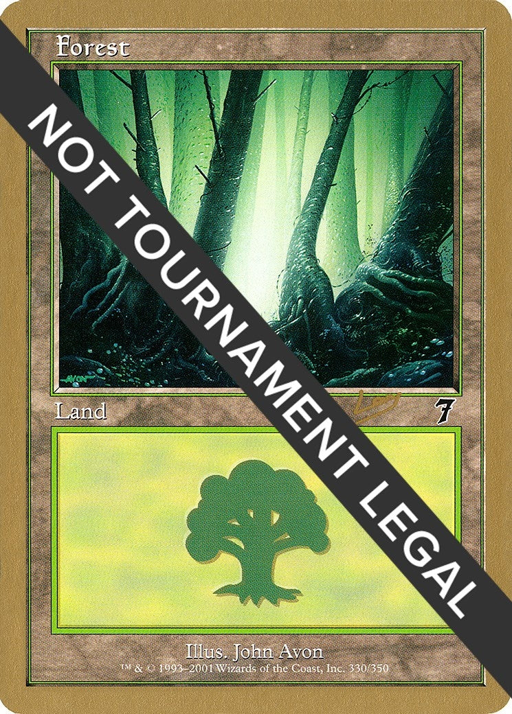 Image for Forest (330) - 2002 Raphael Levy (7ED) (World Championship Decks) - Magic: The Gathering