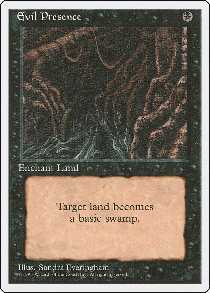 Image for Evil Presence (Fourth Edition) - Magic: The Gathering