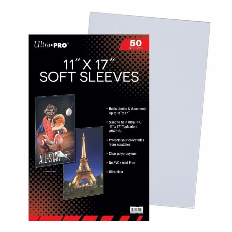 Image for Ultra Pro 11" x 17" Soft Sleeves (50-Pack) - Card Sleeves
